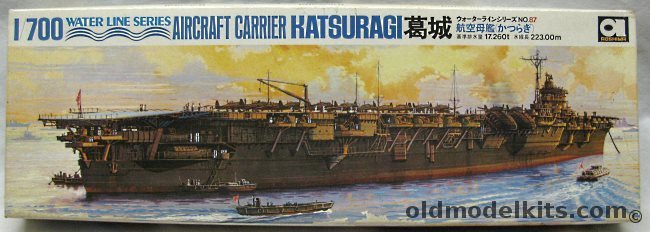 Aoshima 1/700 IJN Katsuragi Aircraft Carrier, WLA087-700 plastic model kit